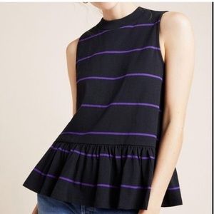 Anthropologie Hildi peplum top, size small